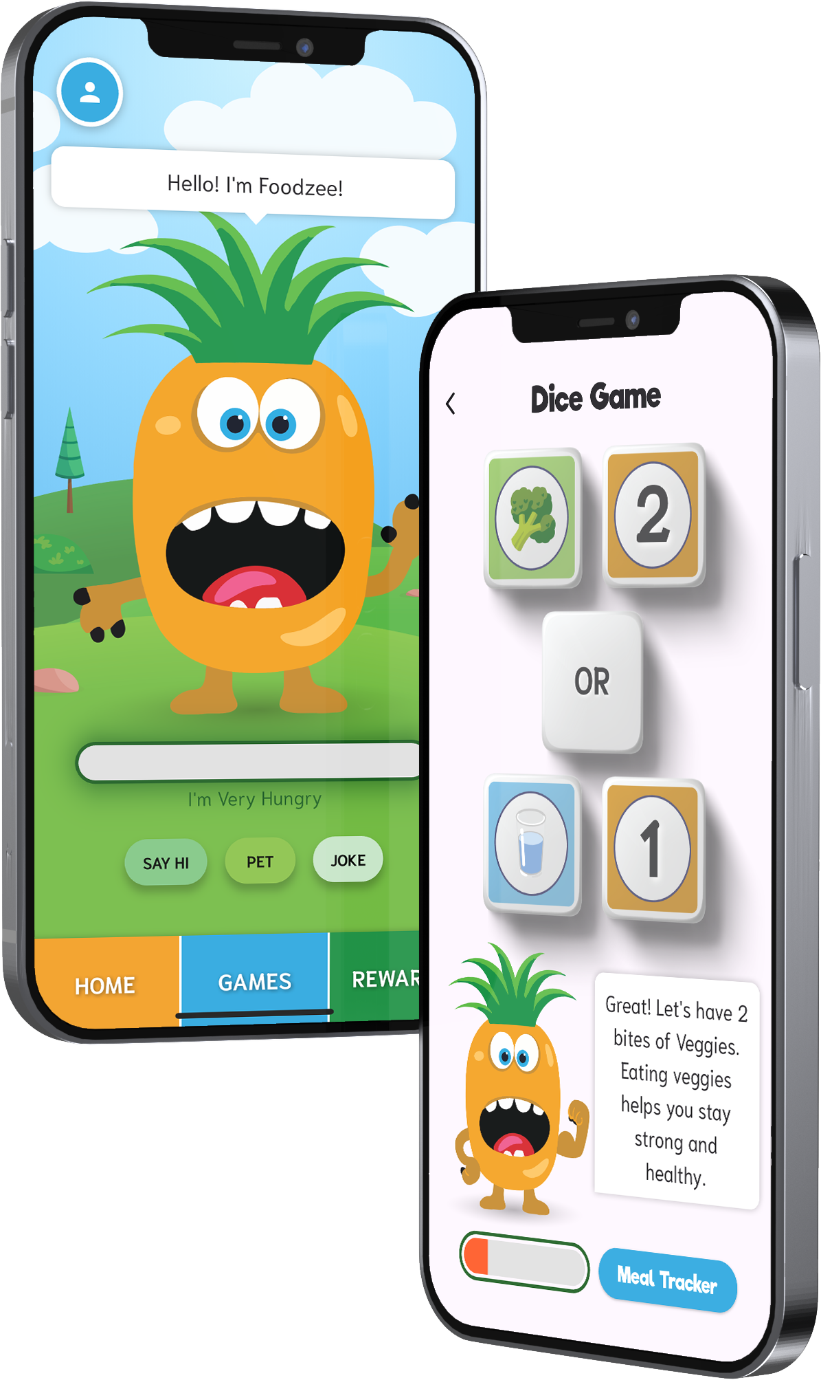 The Foodzee app on an iPhone